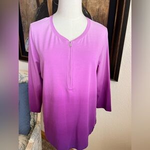 NWOT Ralph Lauren Purple/Pink Ombre Athletic Top Size XL